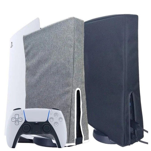 PS5 Game Console Dust Cover For Sony Console Protective Cover PS5 Protective Cover - Vertical Models - black