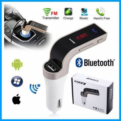 Car G7 Modulator Bluetooth Charger WITH Mp3 Player, FM, USB PORT, TF CARD