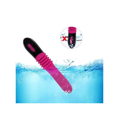 Handheld Thrusting Speed 10 MODE Masturbator 2in1 Dildo Vibrator Wand USB Rechargeable Waterproof