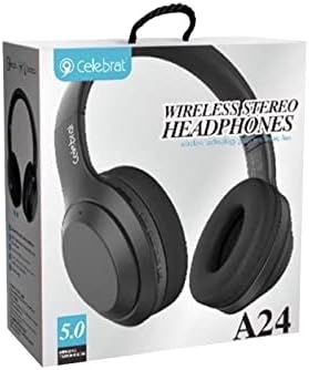 Celebrat A24 WIRELESS BLUETOOTH HEADPHONE MICRO SD - BLACK