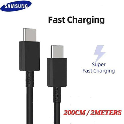 Samsung 2 Meters 2M PD 3A USB TYPE C TO USB TYPE C CABLE FOR SAMSUN APPLE