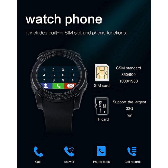 Y1 Bluetooth SPORT V8 Wrist Smartwatch GSM SD SIM CARD SLOT