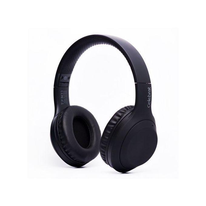 Celebrat A24 WIRELESS BLUETOOTH HEADPHONE MICRO SD - BLACK