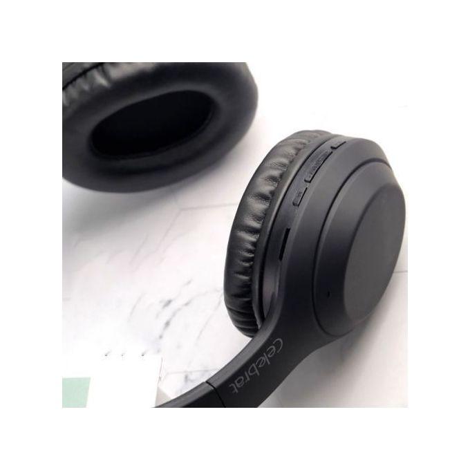 Celebrat A24 WIRELESS BLUETOOTH HEADPHONE MICRO SD - BLACK