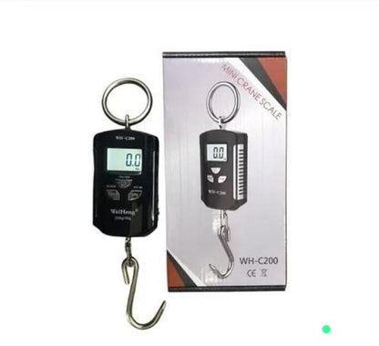 Wh-C200 mini scale 200kg/100g Digital Hook Scale Electronic Luggage Scales Mini Weighting Steelyard Fishing Scale Kitchen Weight Tool