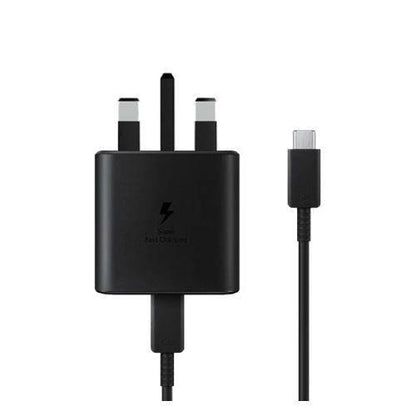 Samsung 25W PD Super Fast USB C - TYPE C Charger Complete - BLACK