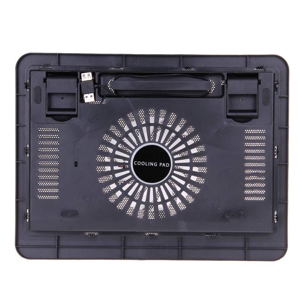 N191 High Performance Super Slim PORTABLE Notebook Cooling FAN Pad LAPTOP Stand - Black