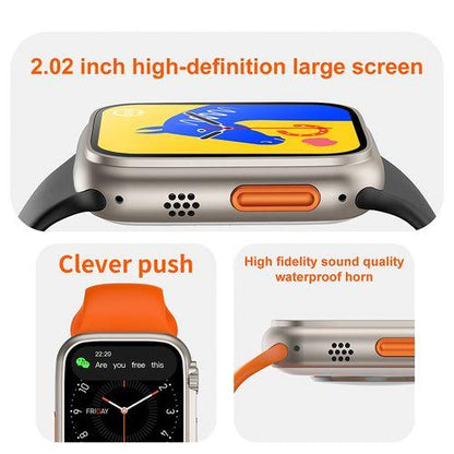 T900 Ultra Smart Watch Series 8 2.02Inch Full Touch Screen Wireless Charging Intelligent Smartwatch