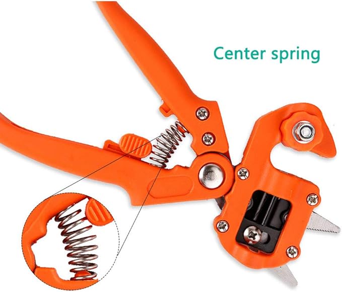 Garden Grafting Tool, Fruit Tree Professional Prune Shear Snip Grafting Cutting Tool, Replaceable V/U/Ω Blades Sturdy, Tree Grafting Kit